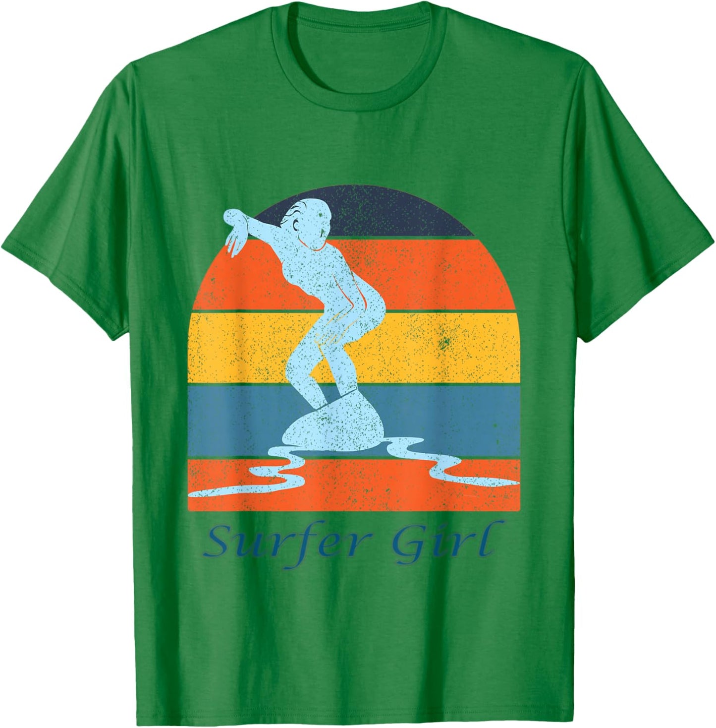 Surfer Girl, Surfing T-Shirt - T-Shirt | Irish Green