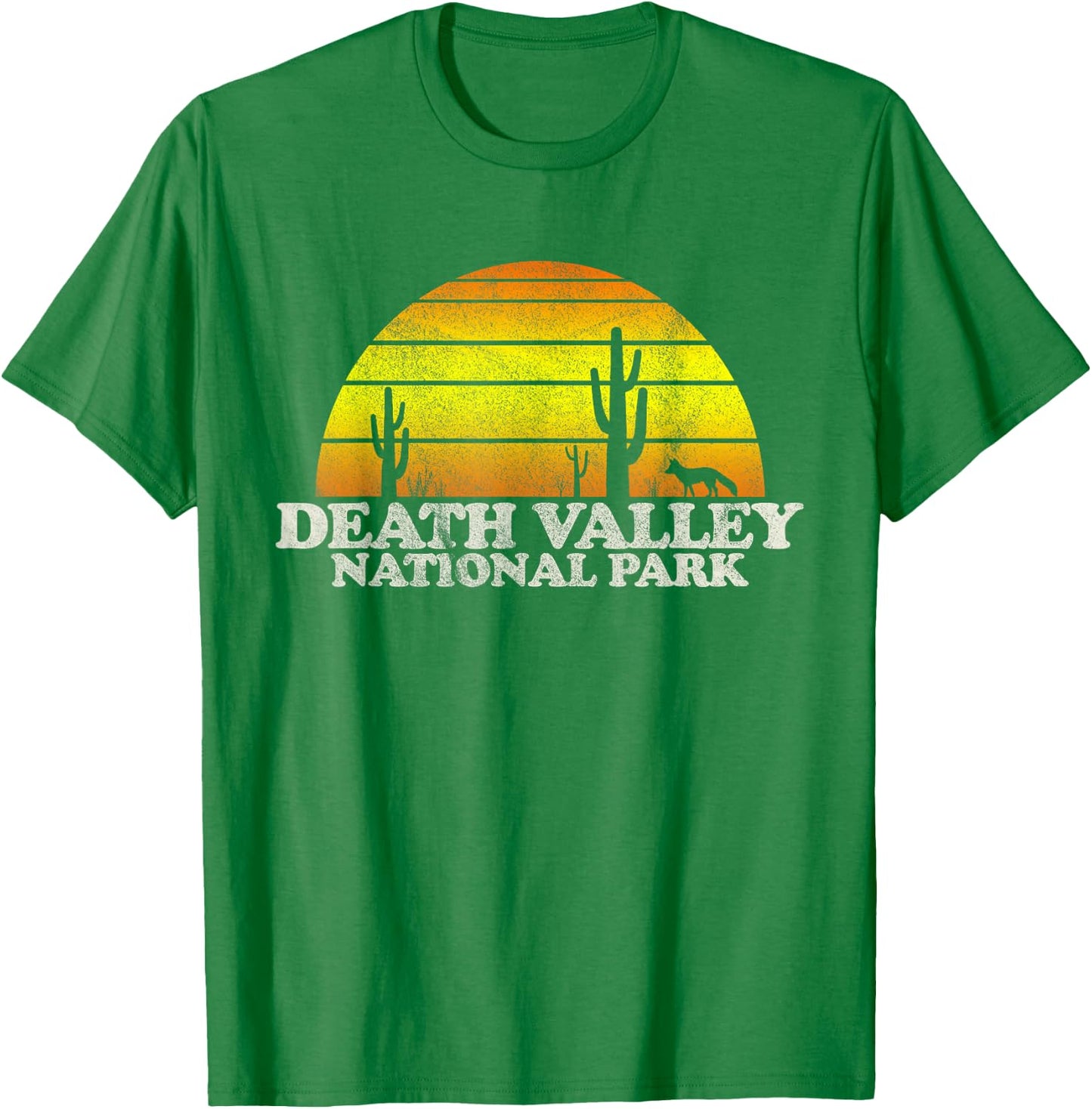 Vintage Death Valley National Park Sunset T-Shirt - T-Shirt | Irish Green