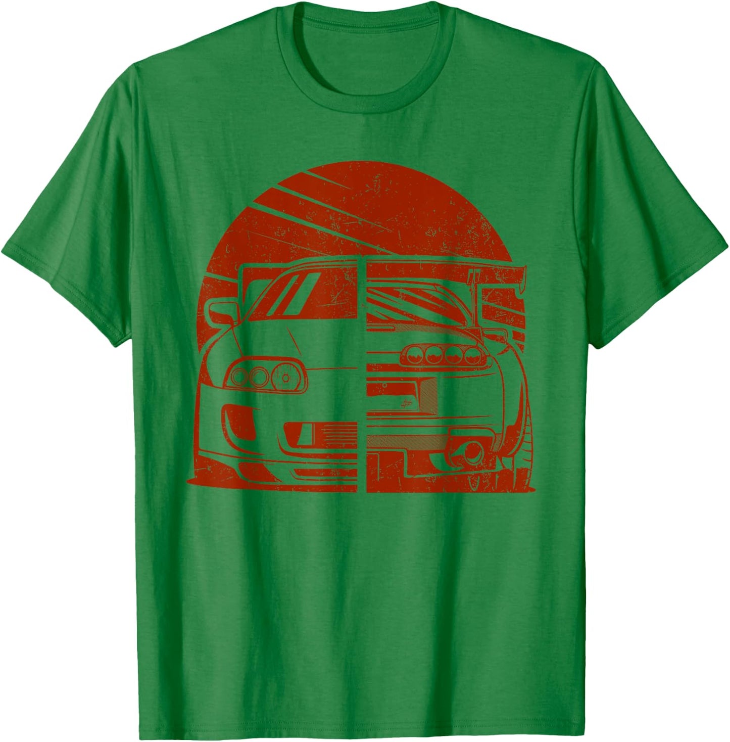 JDM Japan Motorsport tuning car 90s T-Shirt - T-Shirt | Irish Green