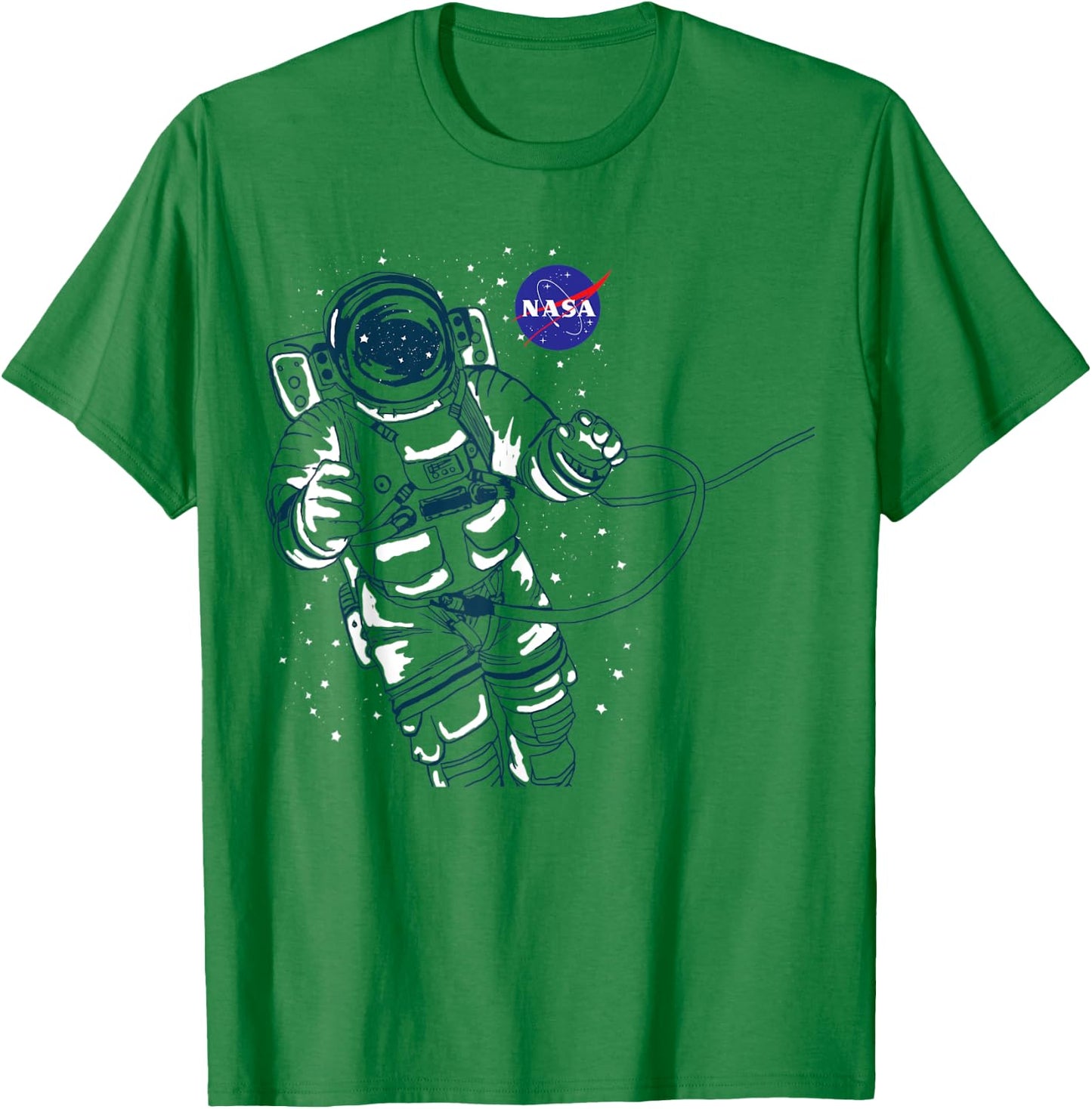 NASA Floating Astronaut T-Shirt - T-Shirt | Irish Green