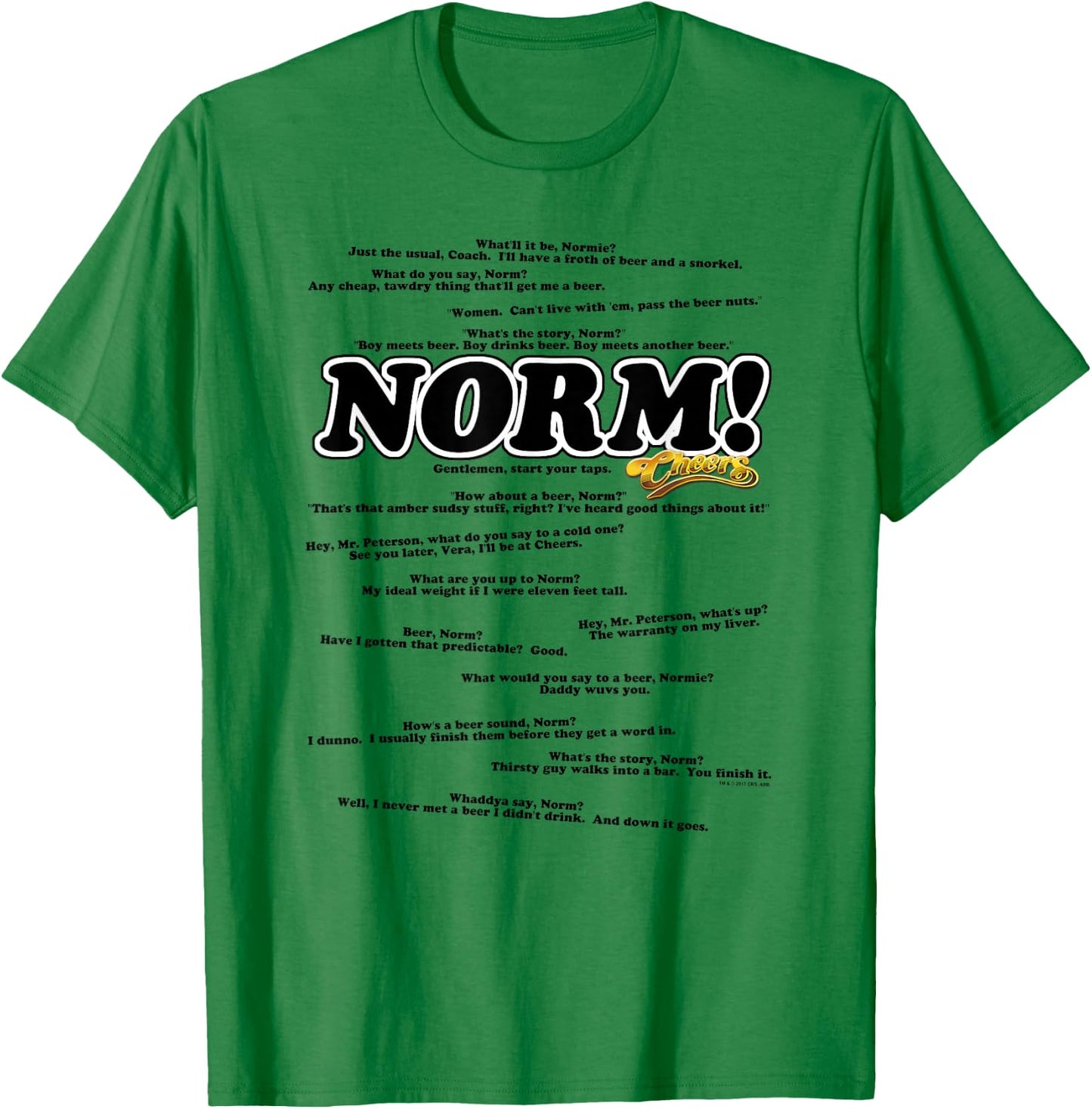 Cheers Normisms T-Shirt - T-Shirt | Irish Green