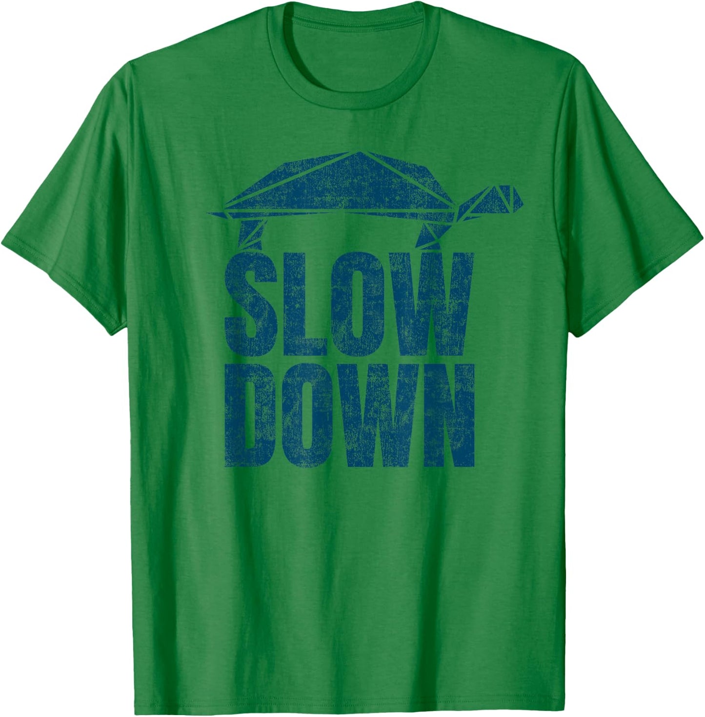 Slow down funny cool turtle Keep Calm no stress T-Shirt - T-Shirt | Irish Green