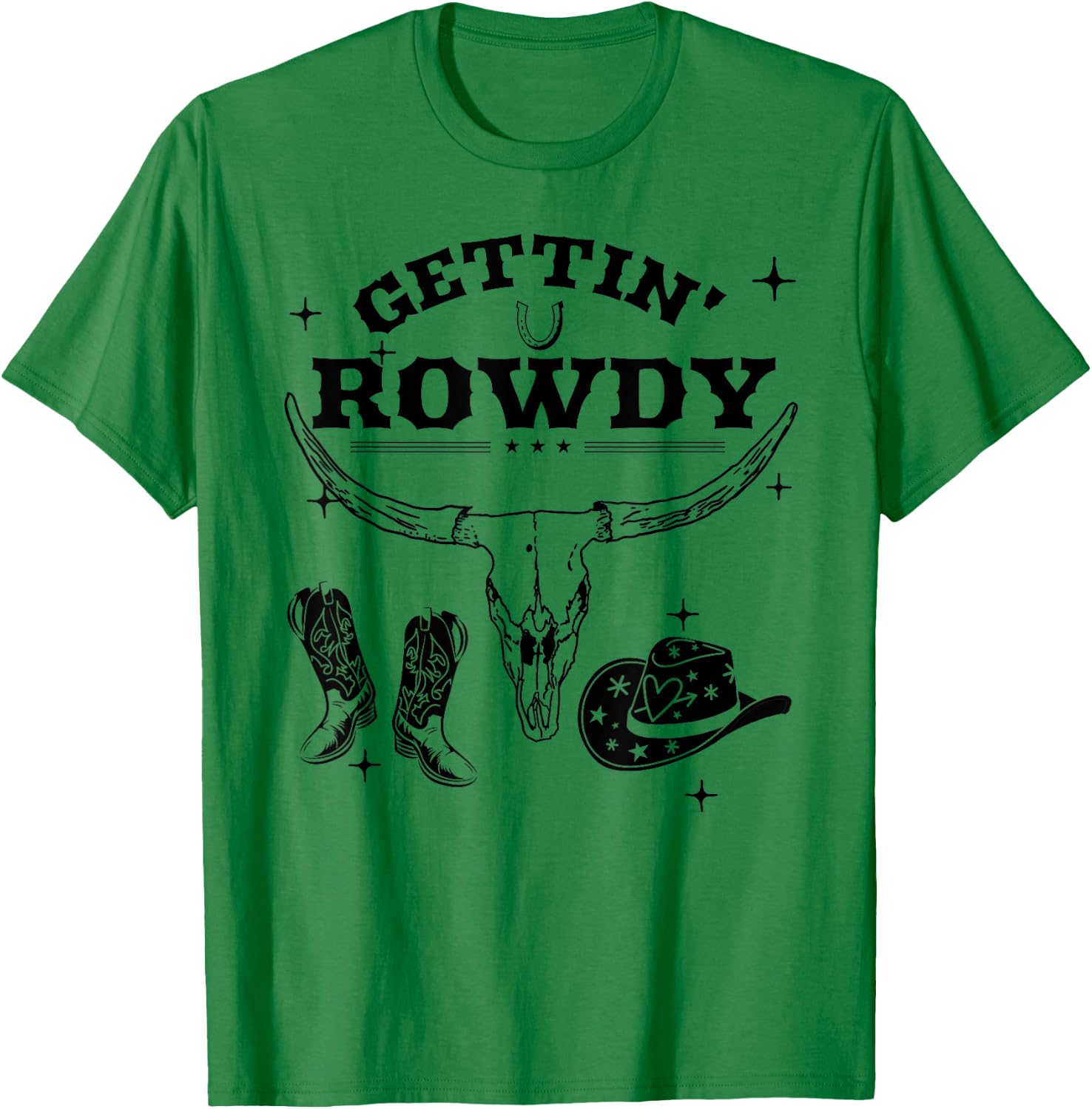 Getting Rowdy Getting Hitched Nashville Bachelorette Party T-Shirt - T-Shirt | Irish Green