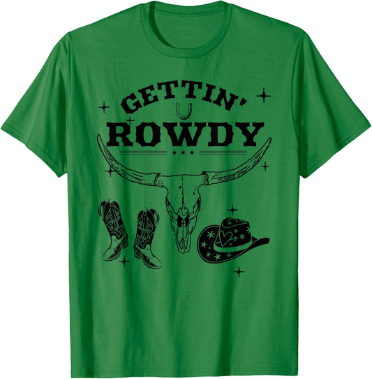 Getting Rowdy Getting Hitched Nashville Bachelorette Party T-Shirt - T-Shirt | Irish Green