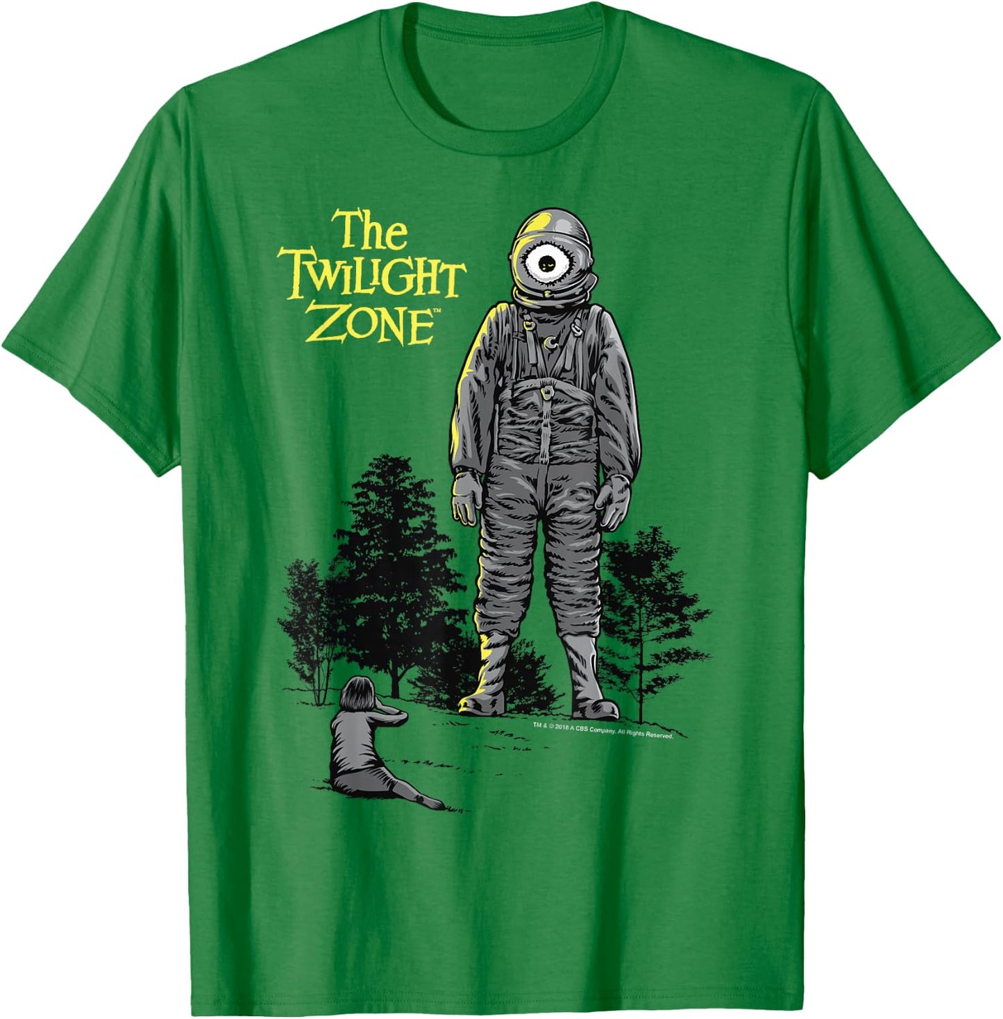 The Twilight Zone Look Up At Laser Eye T-Shirt - T-Shirt | Irish Green