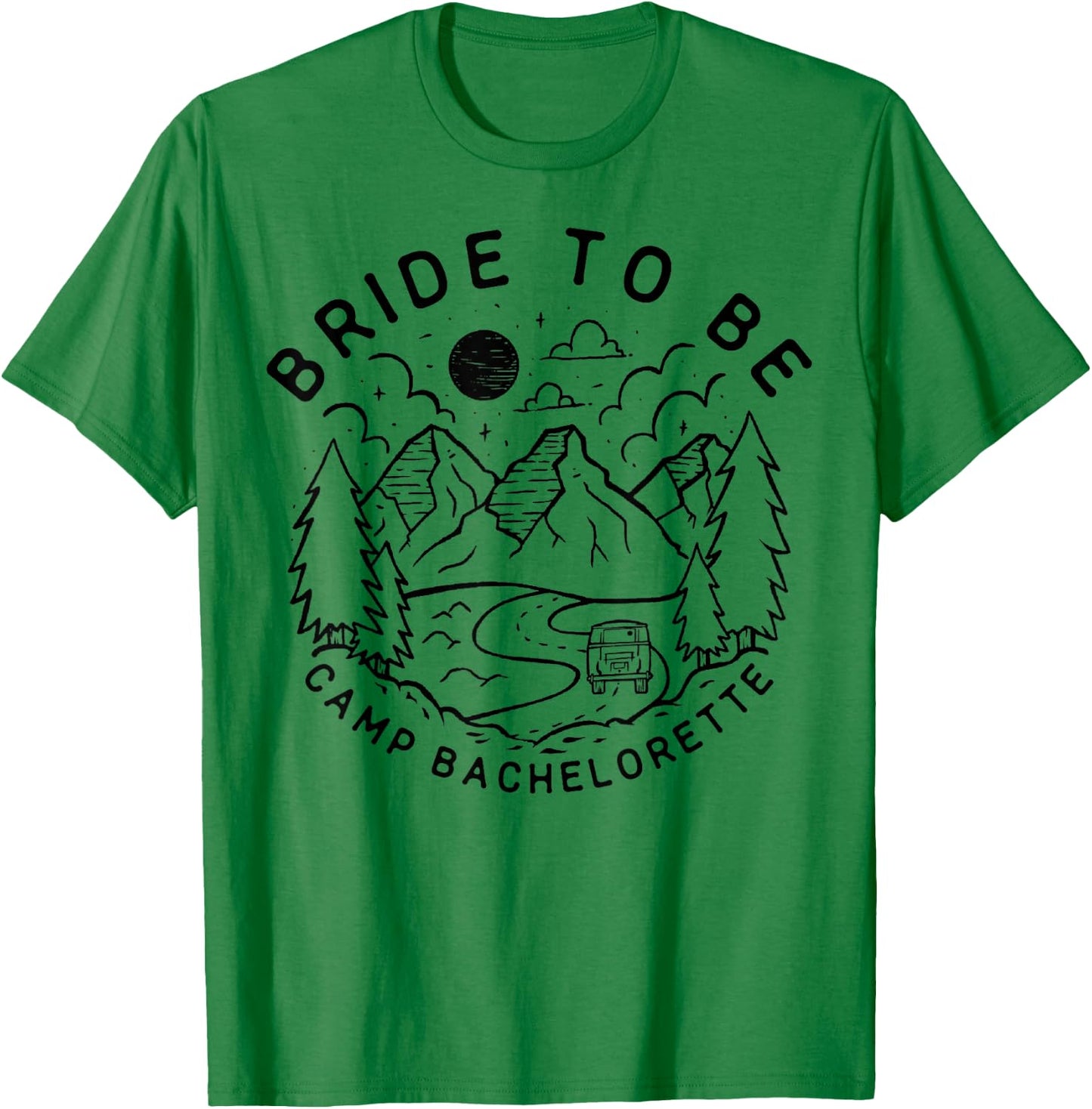 Vintage Bride To Be Camp Bachelorette Party Matching Gift T-Shirt - T-Shirt | Irish Green