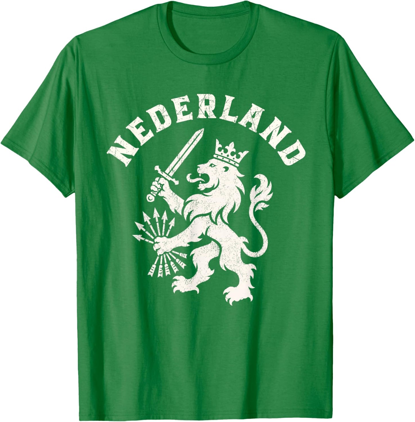Nederland Netherlands Lion Holland Vintage Orange T-Shirt - T-Shirt | Irish Green