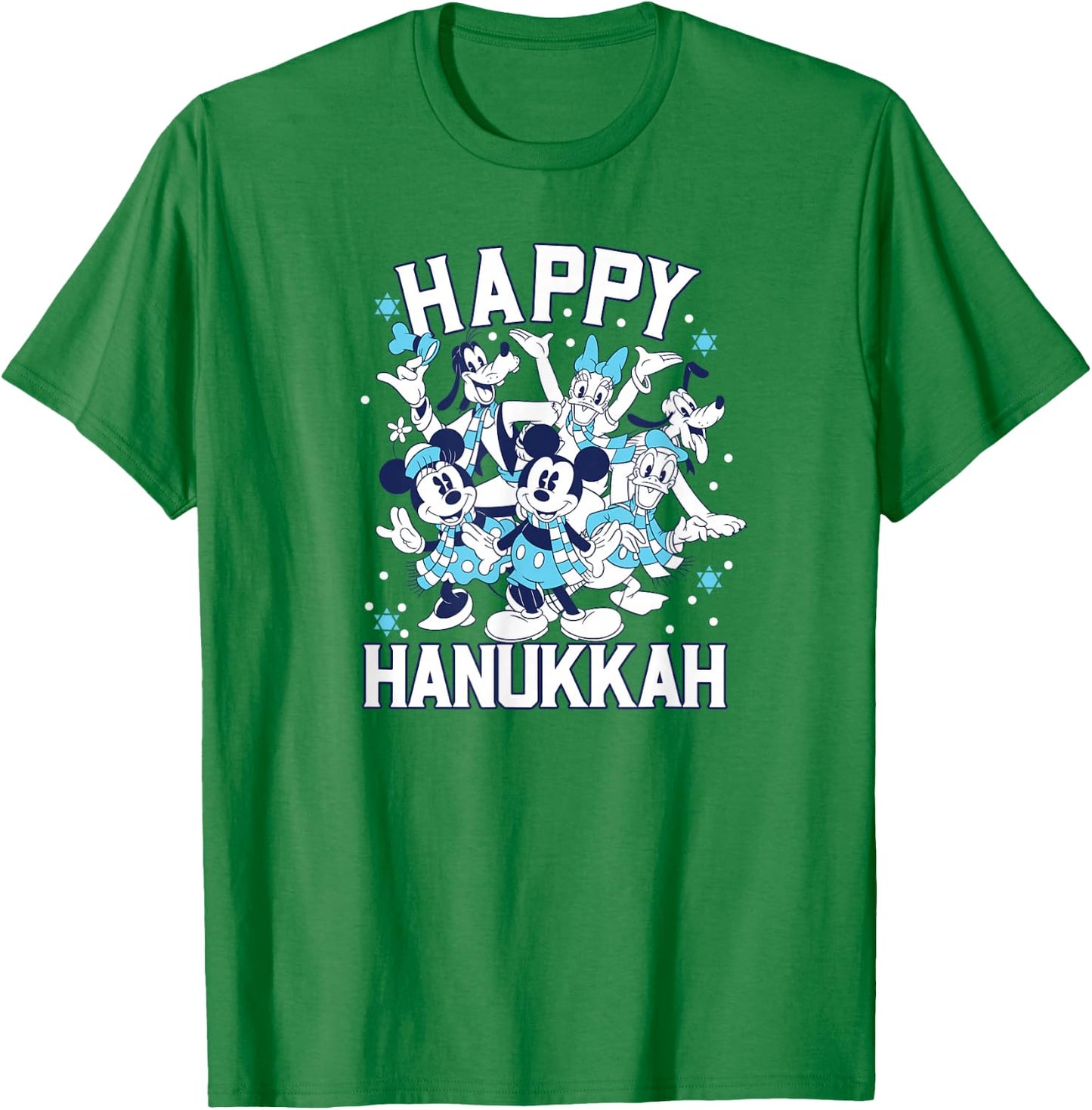 Disney - Happy Hanukkah from Mickey and Friends T-Shirt - T-Shirt | Irish Green