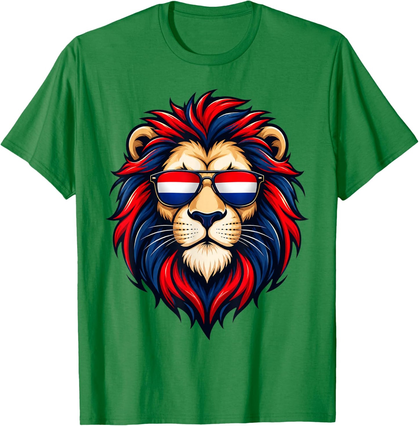 Vintage Nederland Lion Netherlands Flag Dutch Holland Orange T-Shirt - T-Shirt | Irish Green