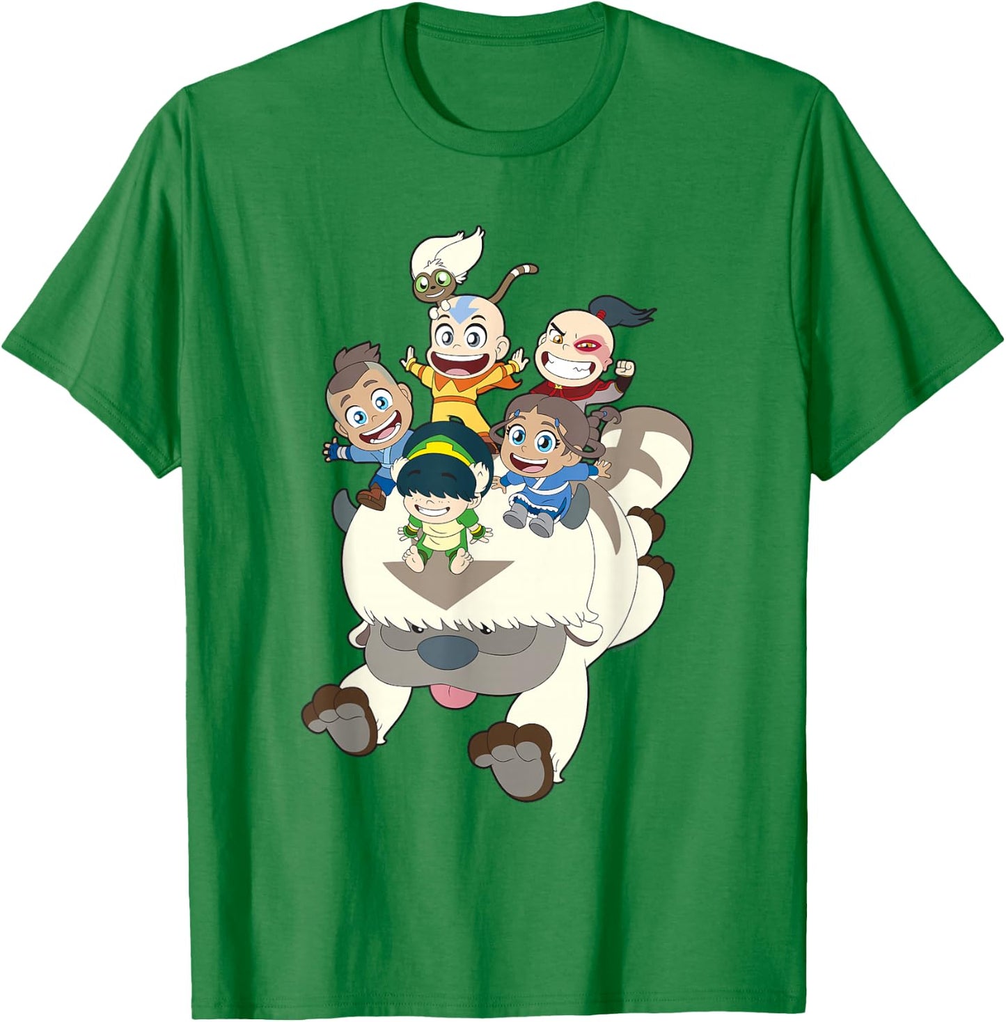 Avatar: The Last Airbender Group Chibi T-Shirt - T-Shirt | Irish Green