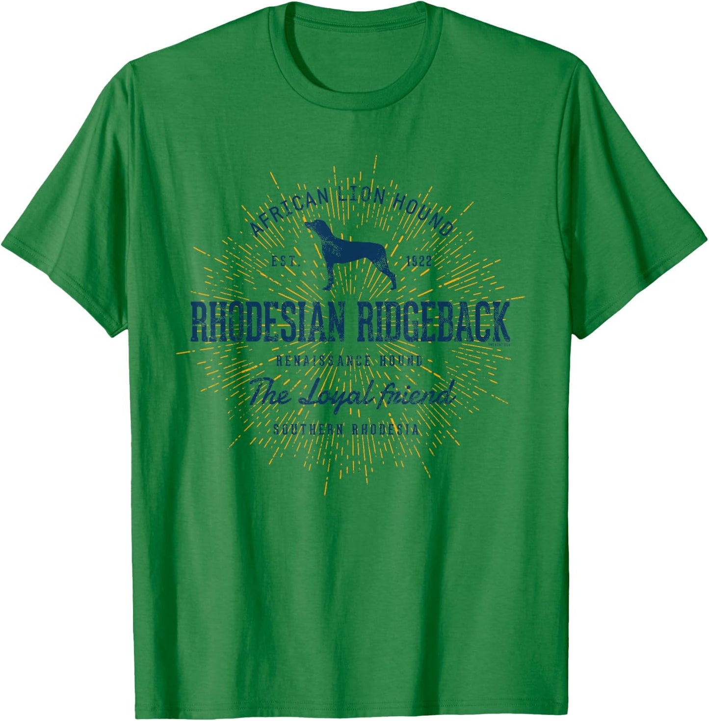 Ridgeback Vintage Rhodesian Ridgeback T-Shirt - T-Shirt | Irish Green