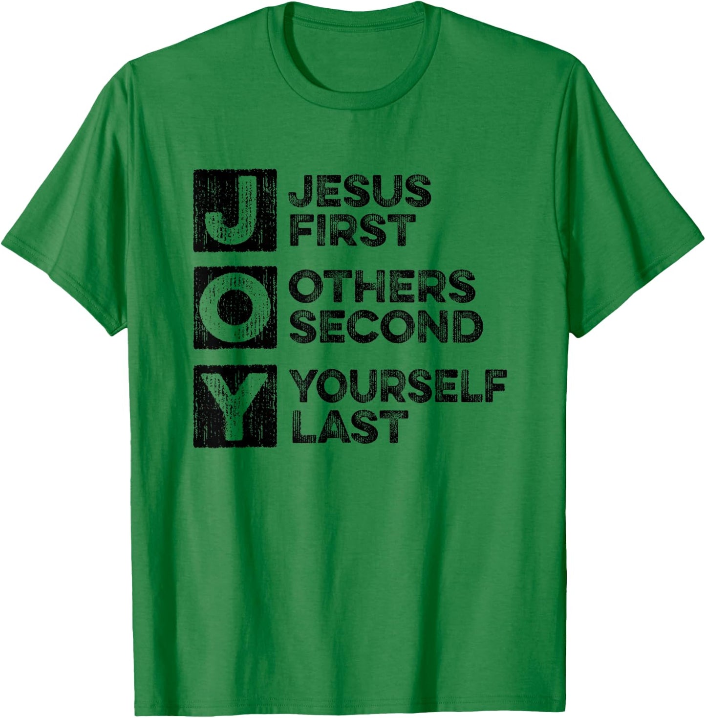 Joy - Jesus First Others Yourself Last Christian Bible Study T-Shirt - T-Shirt | Irish Green