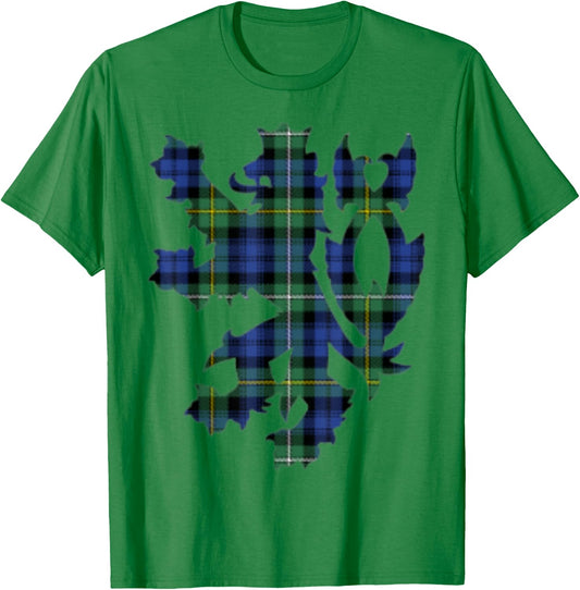 Clan Campbell of Argyll Tartan Family Name Scotland Pride T-Shirt - T-Shirt | Irish Green