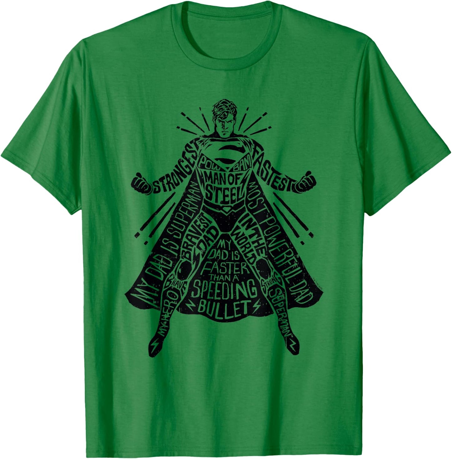 Superman Father's Day My Dad Is Superman T-Shirt - T-Shirt | Irish Green