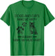 Dogs And Cats Make Me Happy Humans Make My Head Hurt Funny T-Shirt - T-Shirt | Irish Green