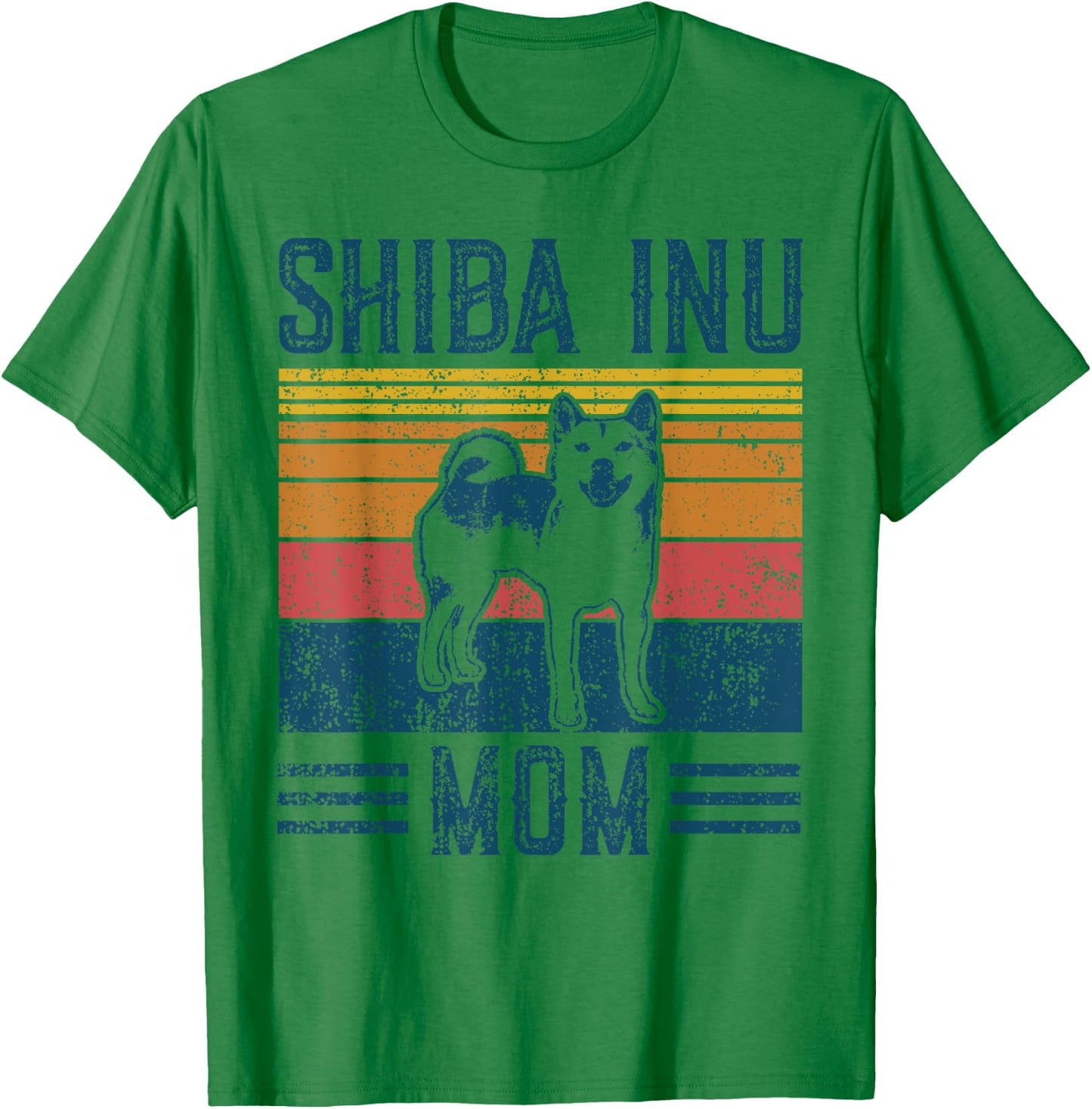 Dog Shiba Inu Mom - Vintage Shiba Inu Mom T-Shirt - T-Shirt | Irish Green