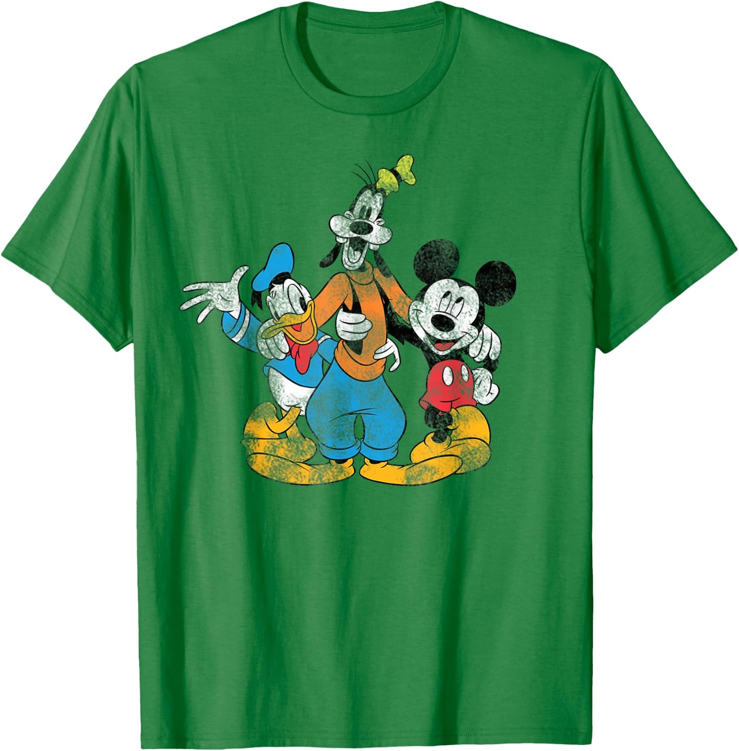 Disney - Mickey Donald and Goofy Trio T-Shirt - T-Shirt | Irish Green