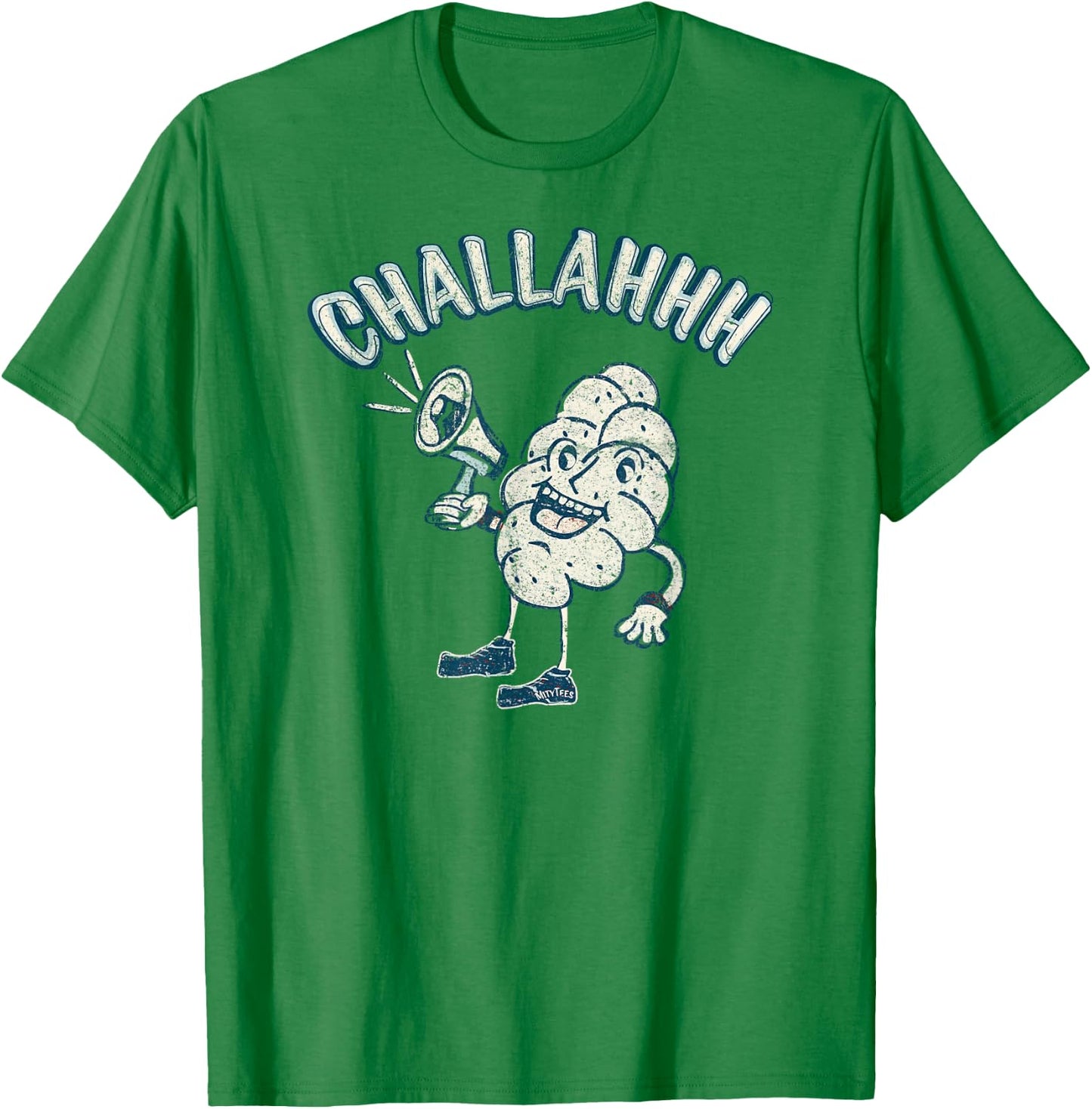 Challah Man - Retro Holiday Character - Funny Vintage T-Shirt - T-Shirt | Irish Green
