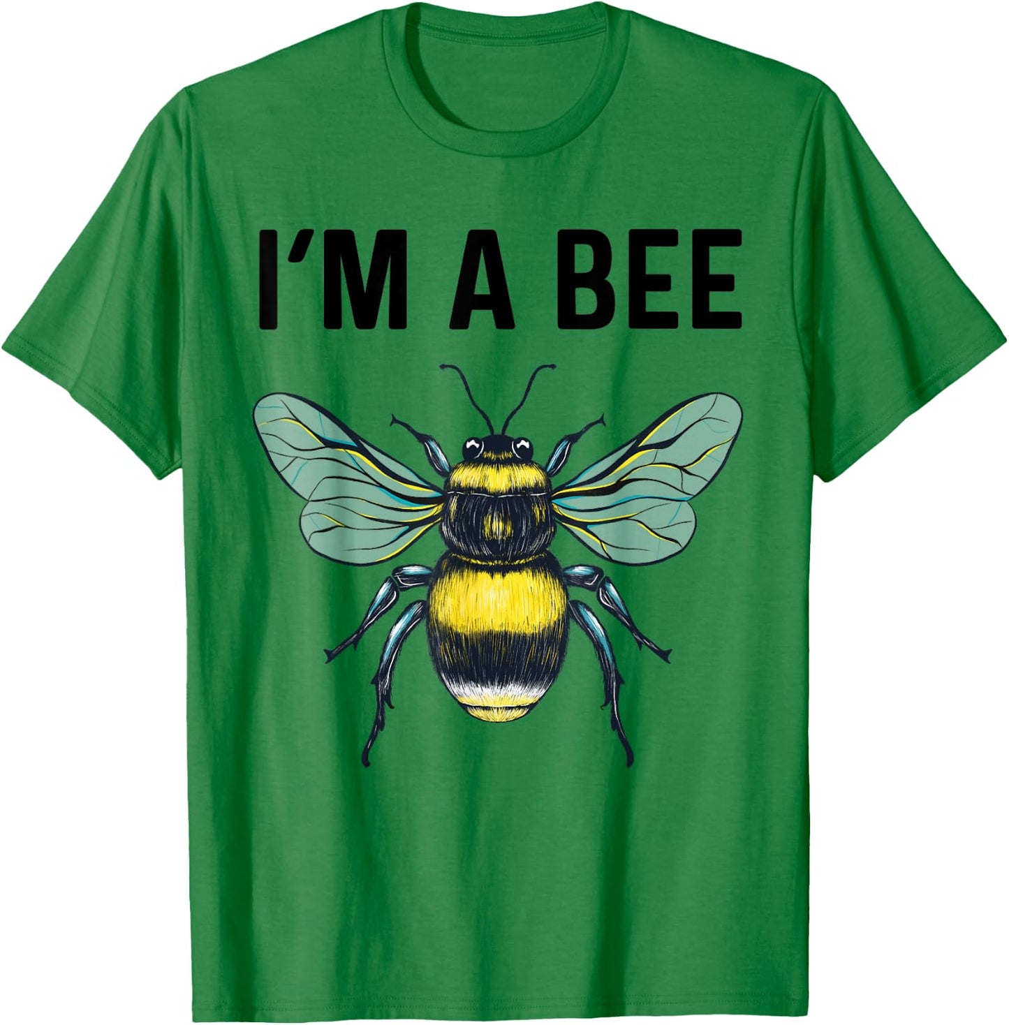Halloween Bee Costume I'm Bee Women Kids Boys Girls T-Shirt - T-Shirt | Irish Green