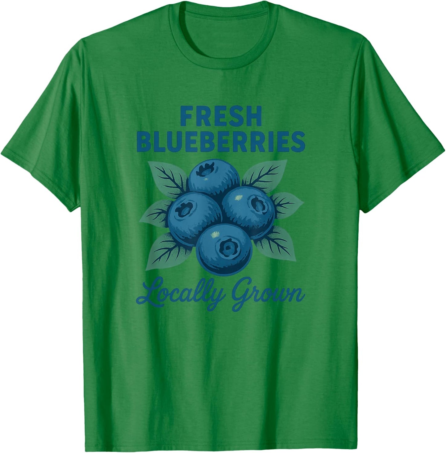 Fresh Blueberries, Vintage Fruit Advertisement T-Shirt - T-Shirt | Irish Green