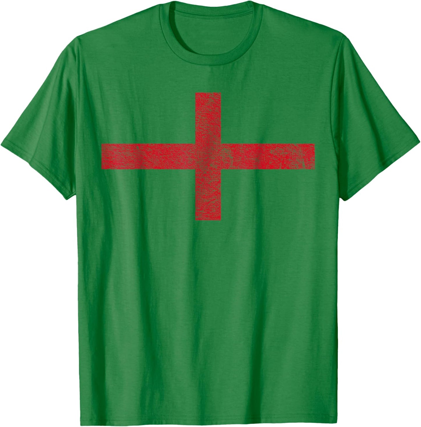 England St Georges Cross Flag T-Shirt - T-Shirt | Irish Green