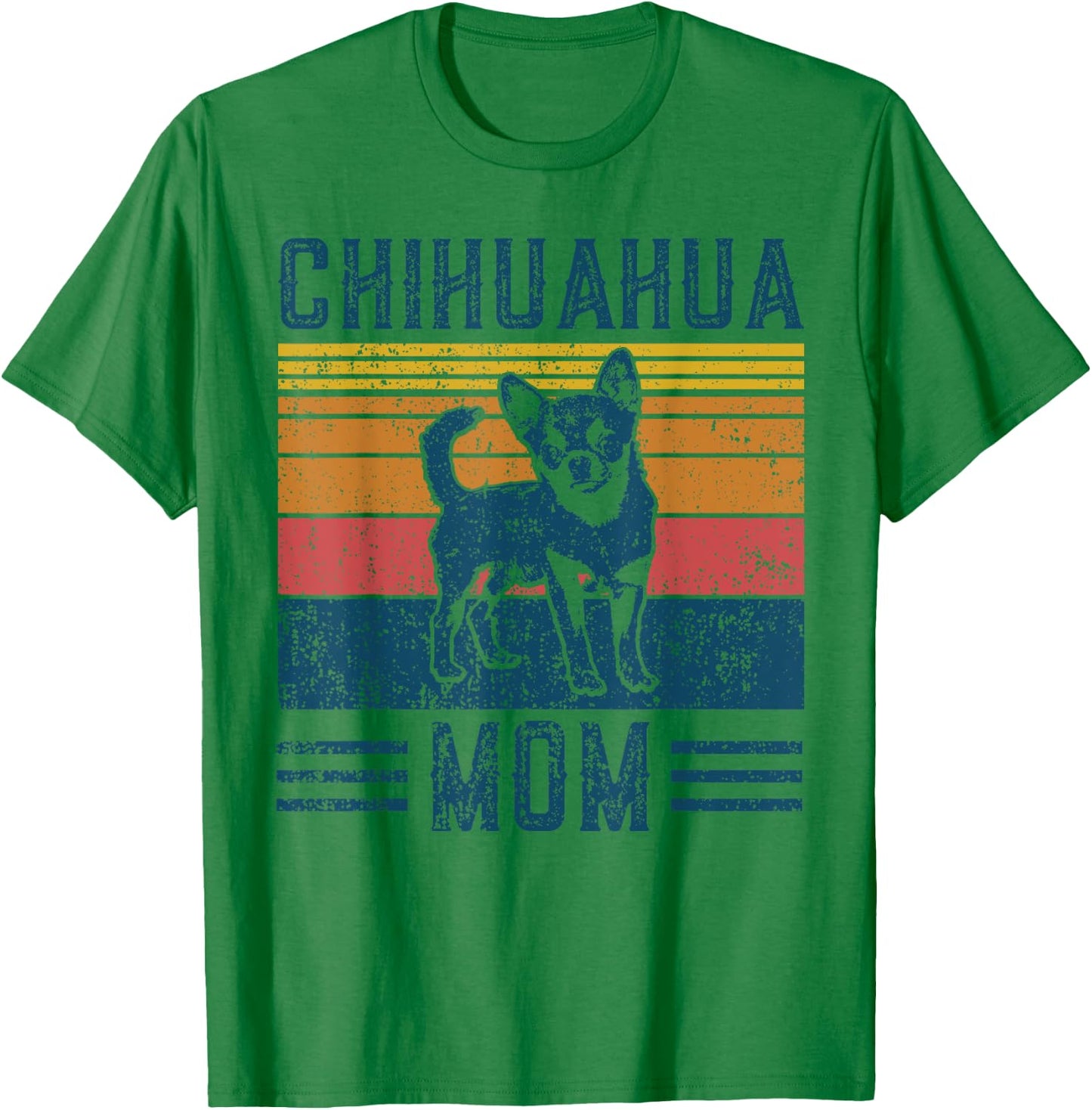 Dog Chihuahua Mom - Vintage Chihuahua Mom Women Kids T-Shirt - T-Shirt | Irish Green