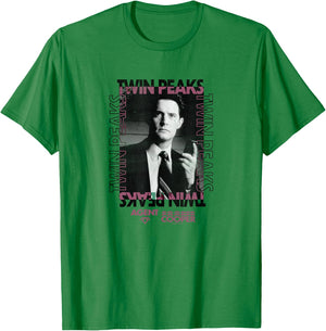 Twin Peaks Agent Cooper Box Up T-Shirt - T-Shirt | Irish Green