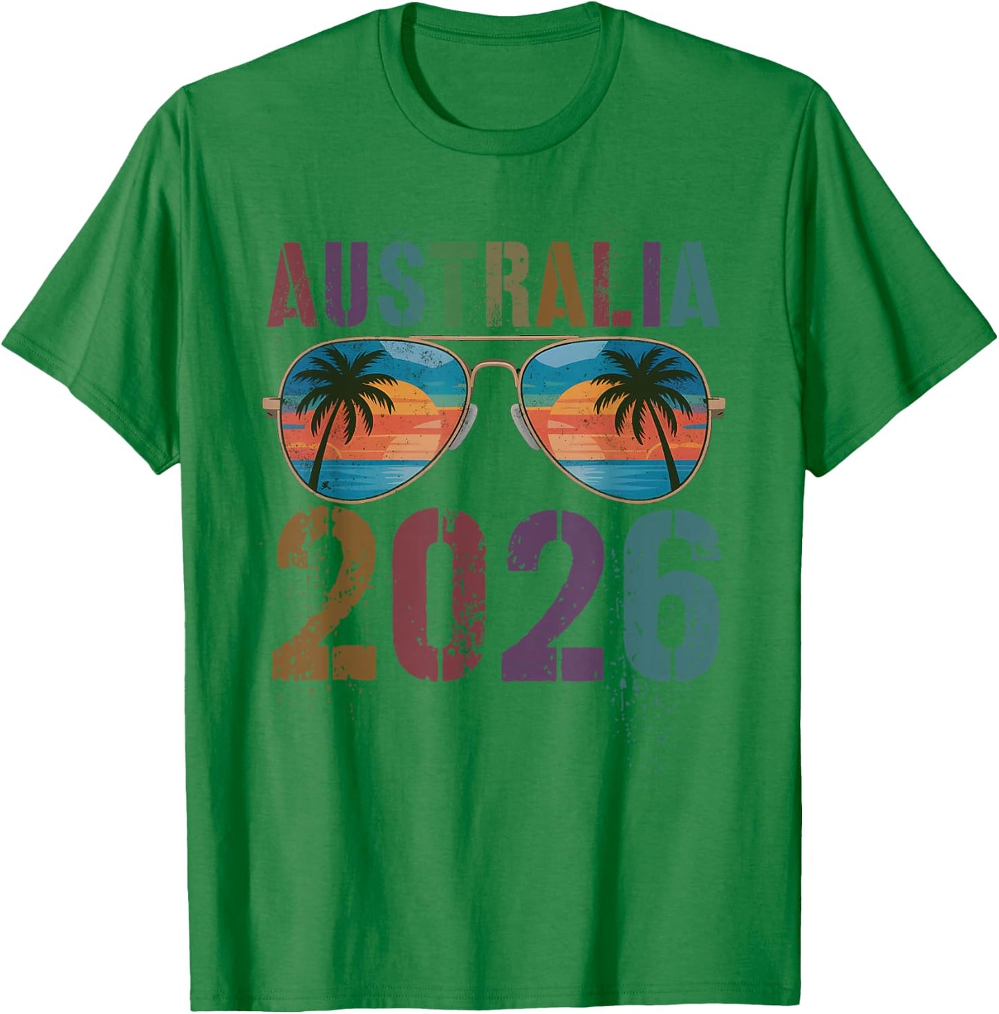 Cute Australia 2026 Trip Holiday Vacay Matching Family Girls T-Shirt - T-Shirt | Irish Green