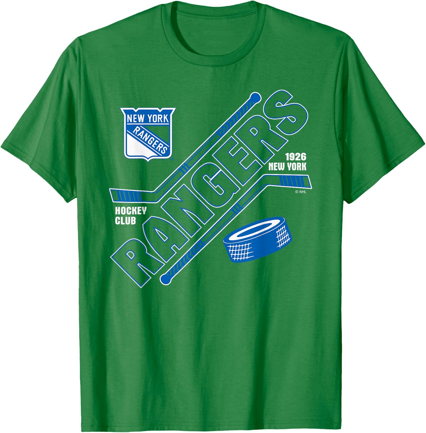 New York Rangers Force Red Officially Licensed T-Shirt - T-Shirt | Irish Green