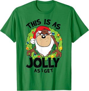 Taz This is As Jolly As I Get T-Shirt - T-Shirt | Irish Green