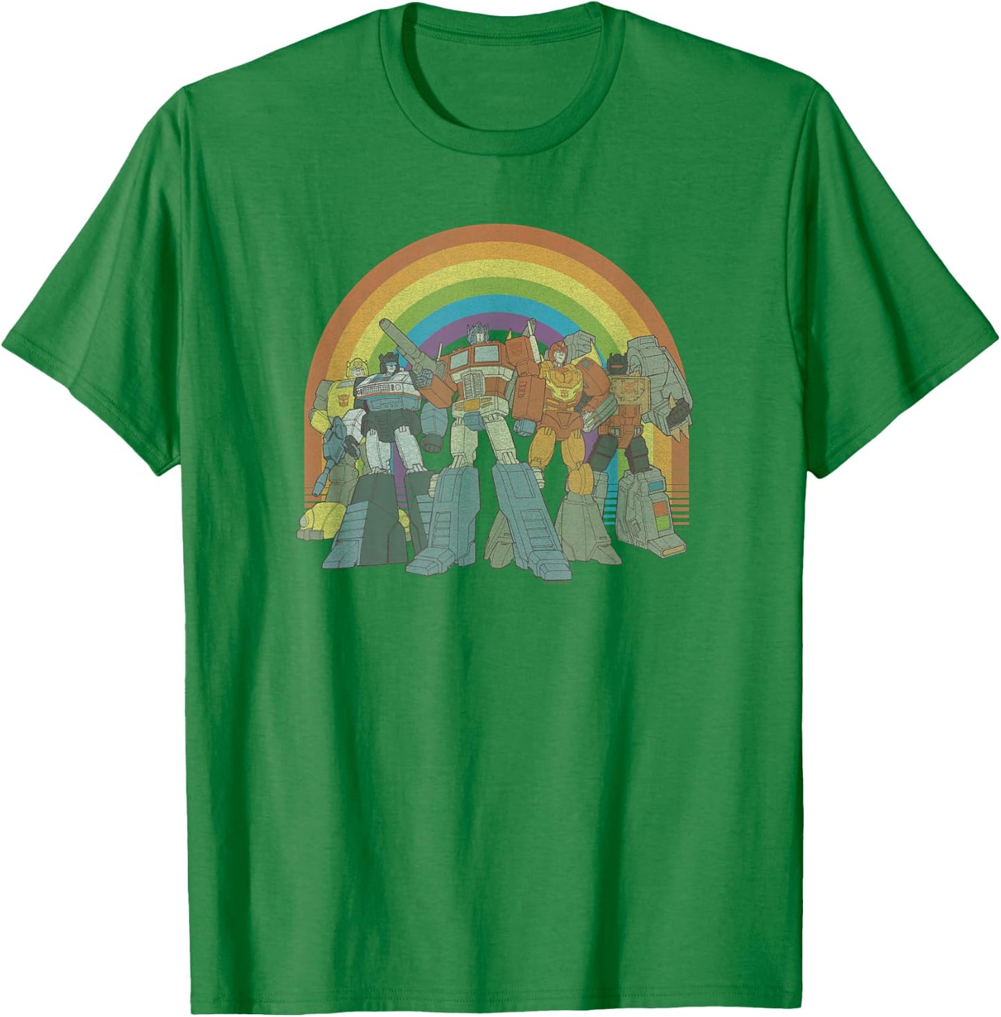 Transformers Pride Rainbow Heroes Unite T-Shirt - T-Shirt | Irish Green