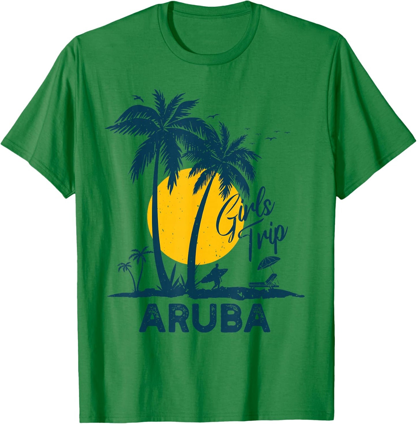 Aruba Girls Trip 2026 Family Vacation T-Shirt - T-Shirt | Irish Green