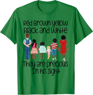 They are precious in his sight Jesus loves the children gift T-Shirt - T-Shirt | Irish Green