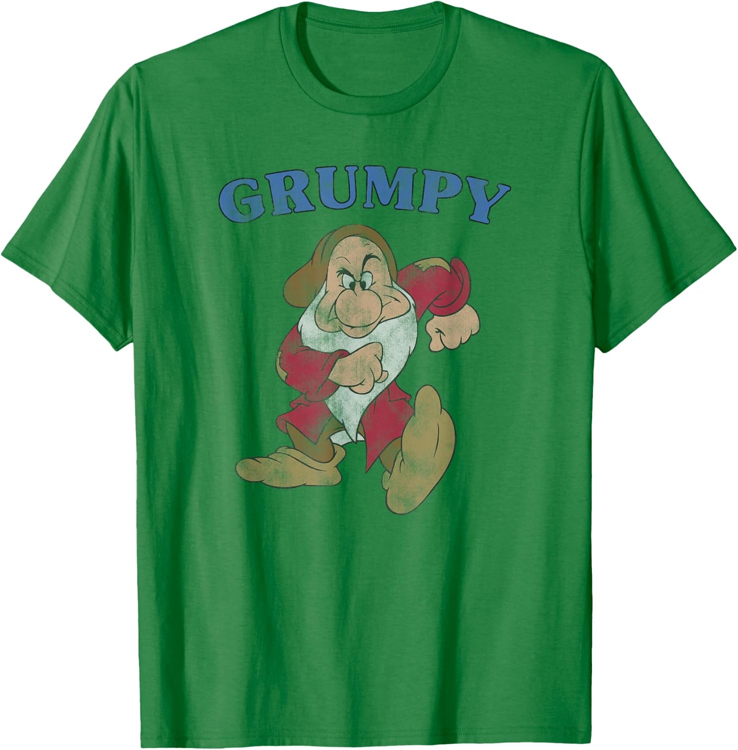 Disney Snow White and The Seven Dwarfs A Grumpy Character T-Shirt - T-Shirt | Irish Green