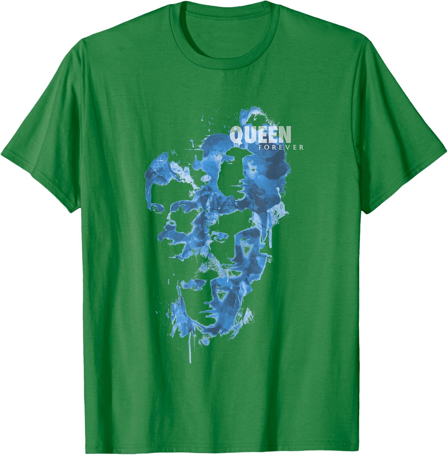 Queen Official Faces Ink T-Shirt - T-Shirt | Irish Green