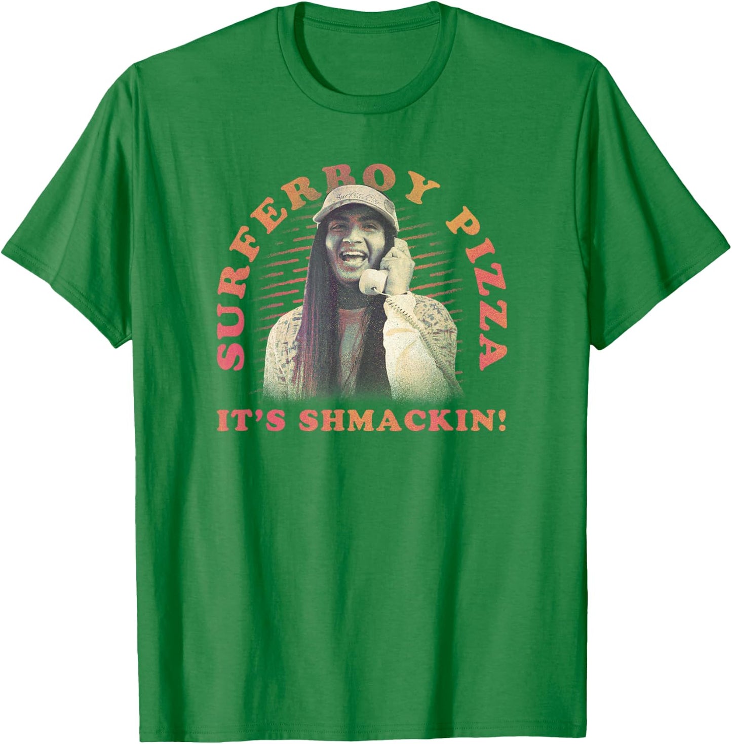 Stranger Things 4 Argyle Surferboy Pizza Poster T-Shirt - T-Shirt | Irish Green