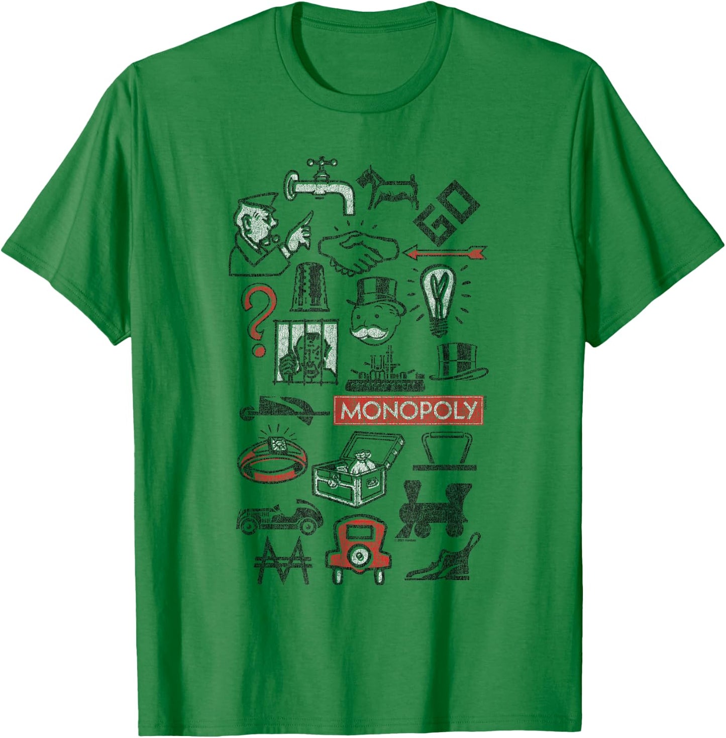 Monopoly Icons T-Shirt - T-Shirt | Irish Green