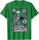 The Reader Skeleton Book Lover Tarot Card Reading Funny Book T-Shirt - T-Shirt | Irish Green