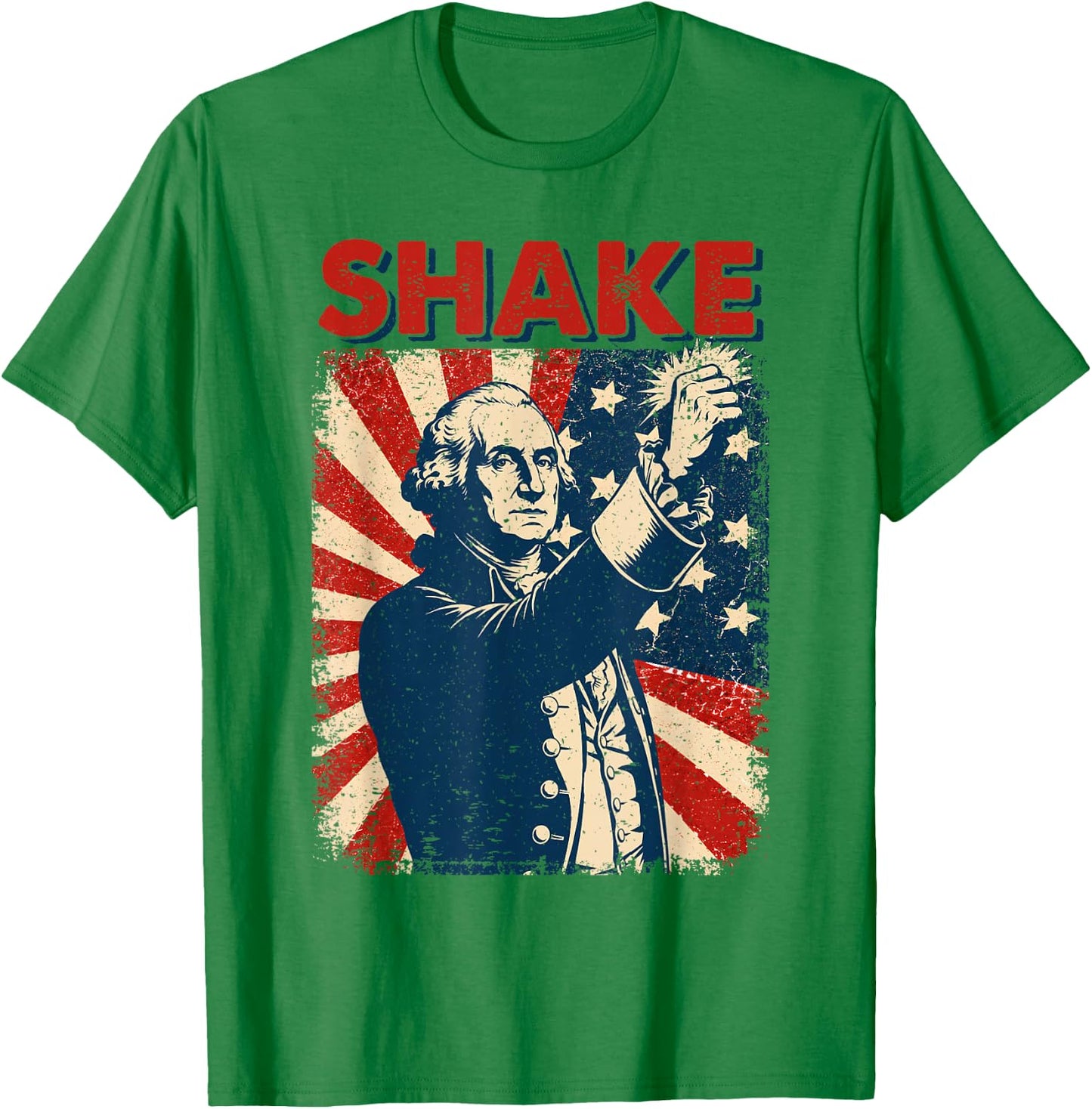 Funny Shake Matching Couples 4th of July Joke Men Women T-Shirt - T-Shirt | Irish Green
