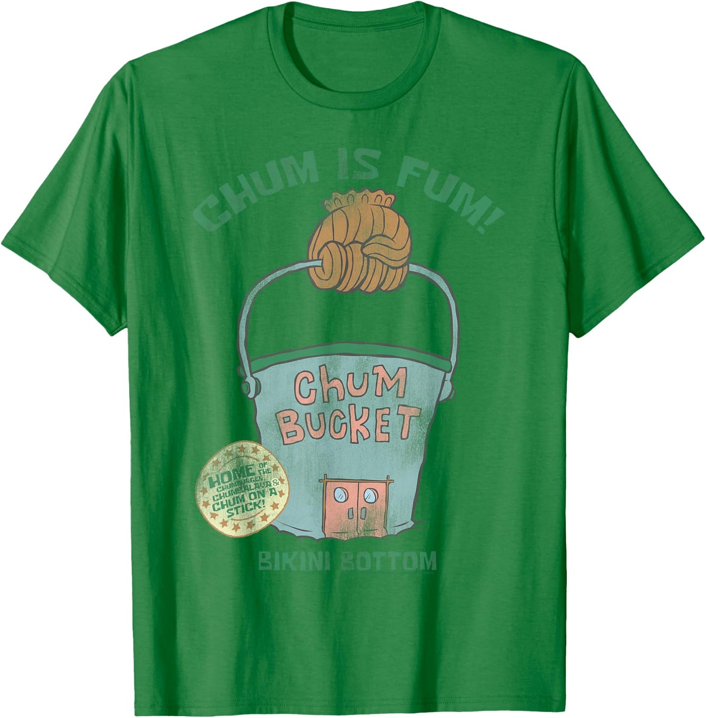 SpongeBob SquarePants The Chum Bucket T-Shirt - T-Shirt | Irish Green