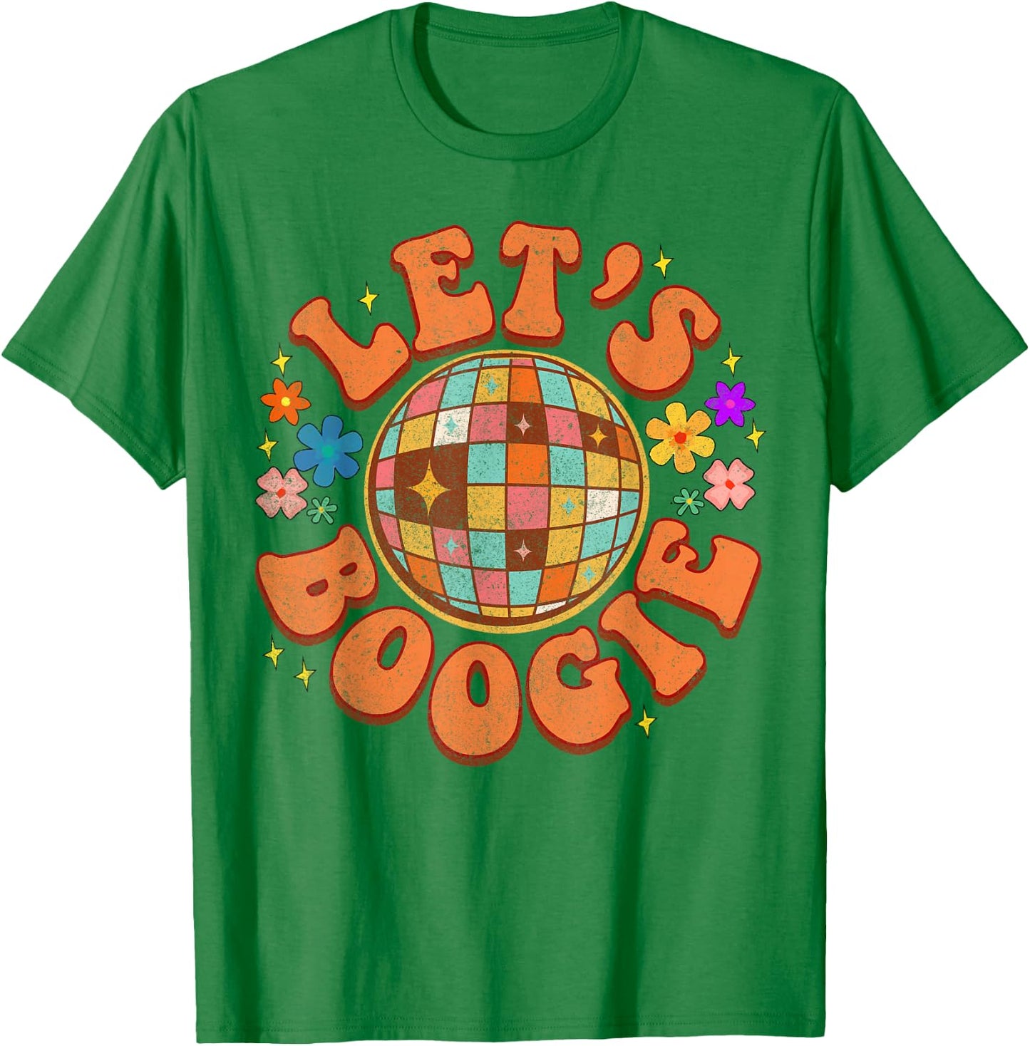 Let's Boogie Bridesmaid Bride Babe Disco Bachelorette Party T-Shirt - T-Shirt | Irish Green