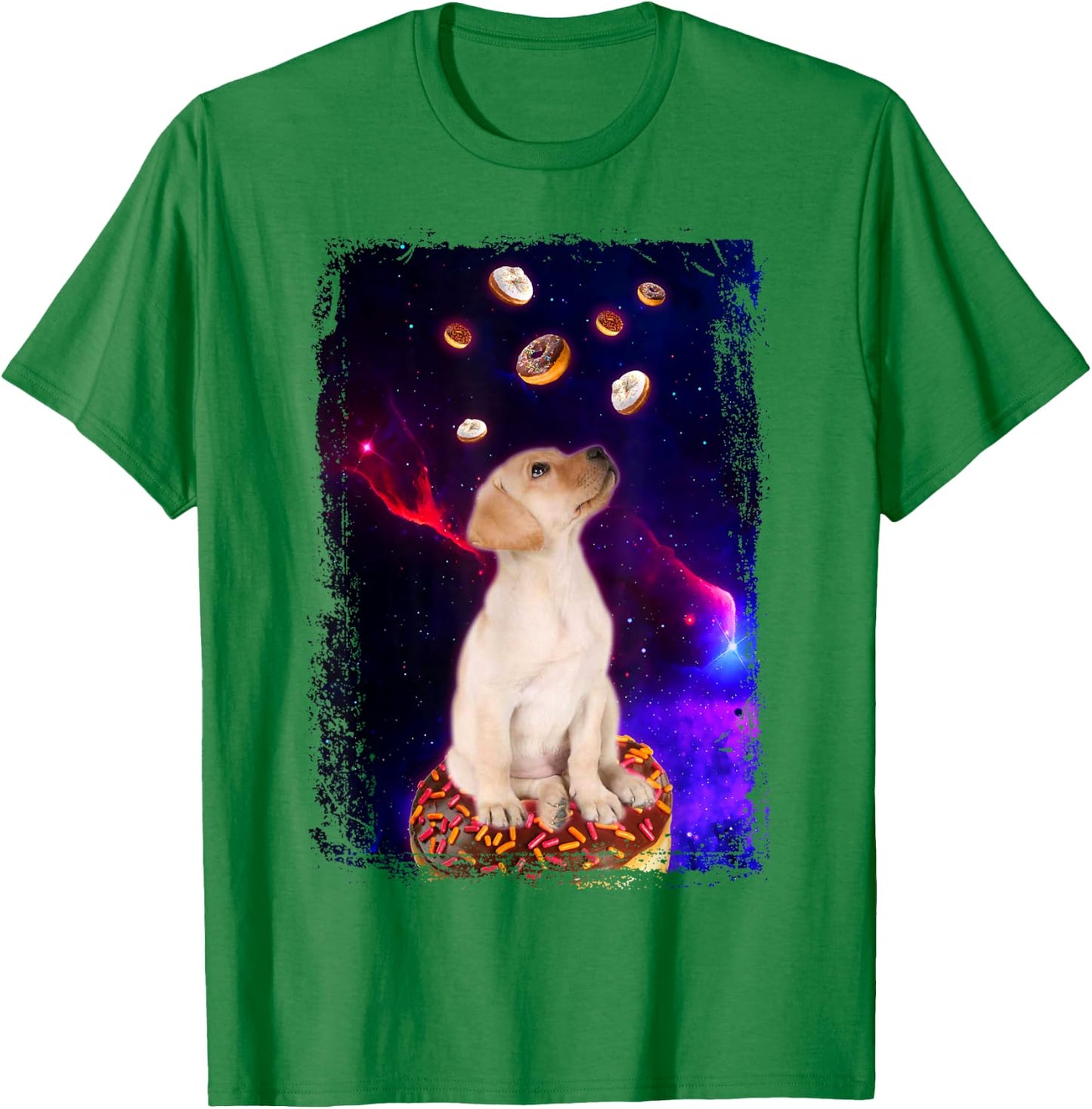 Lab Shirt Boys Girls Lab Space Dog - Puppy Lovers Kid Girl T-Shirt - T-Shirt | Irish Green