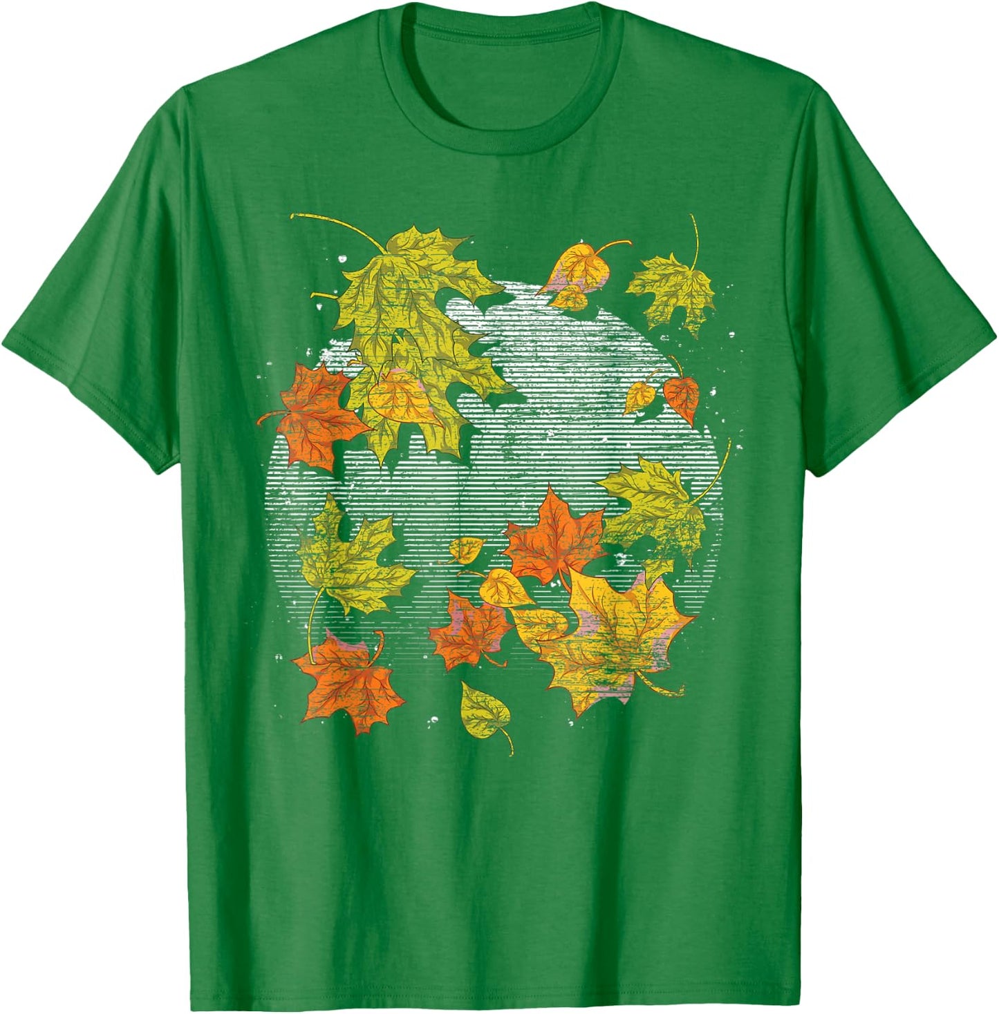 Fall Autumn Leaves Thanksgiving Nature Botanical Fall T-Shirt - T-Shirt | Irish Green