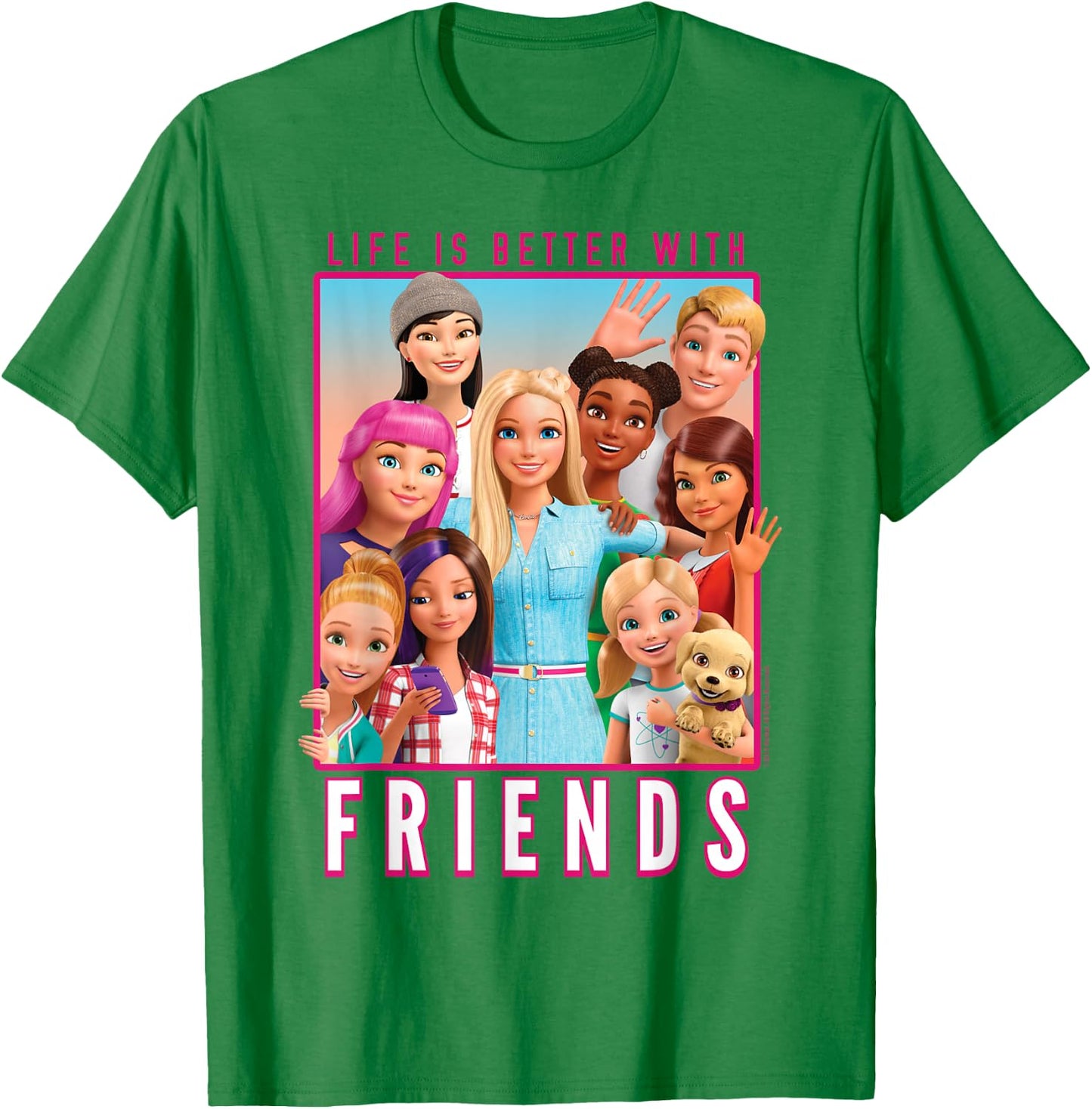 Barbie - Dreamhouse Adventure with Friends T-Shirt - T-Shirt | Irish Green