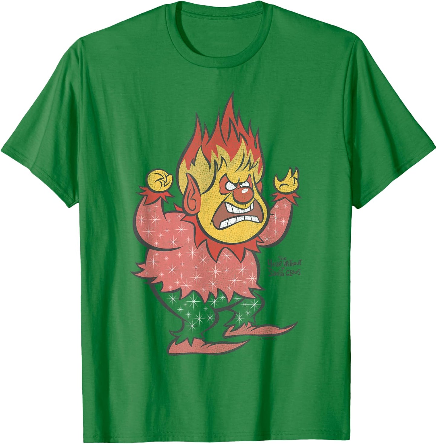 The Year Without A Santa Claus Heat Miser Portrait T-Shirt - T-Shirt | Irish Green