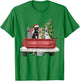 Cute Great Dane Christmas Top, Dog Mom Owner Vintage Truck Women Kids T-Shirt - T-Shirt | Irish Green