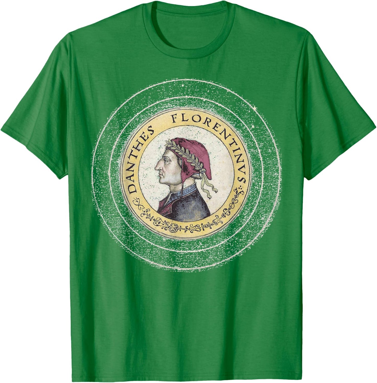 Dante Alighieri Italian Italy Divine Comedy Purgatory, Light T-Shirt - T-Shirt | Irish Green