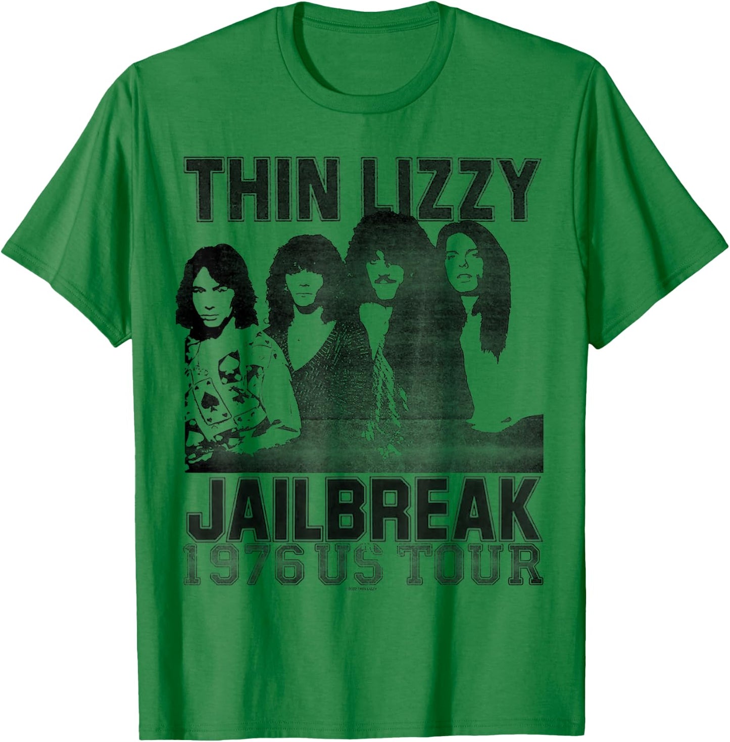 Thin Lizzy – Jailbreak US Tour T-Shirt - T-Shirt | Irish Green