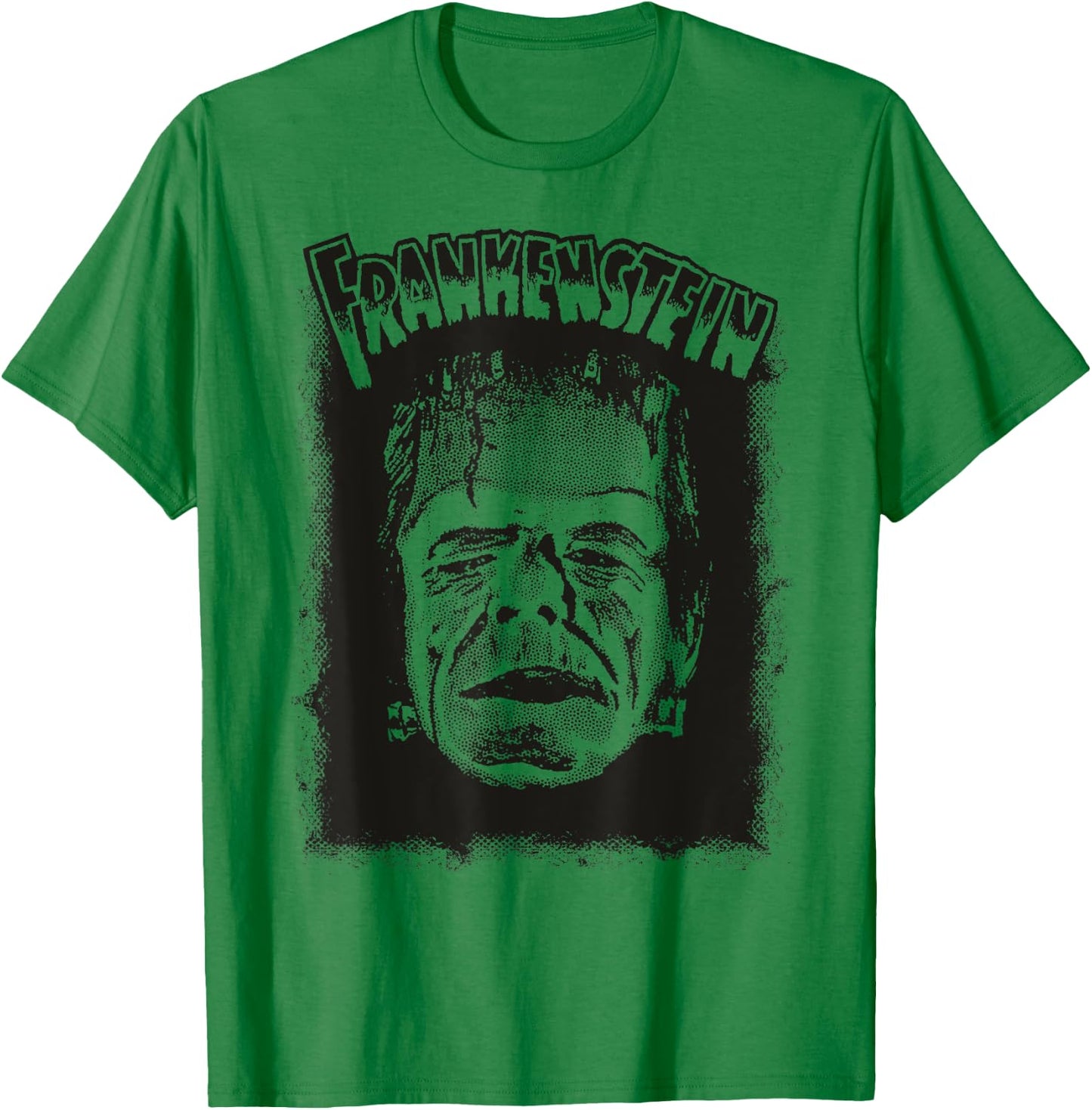 Vintage Horror Movie Monster Halloween Frankenstein Monster T-Shirt - T-Shirt | Irish Green
