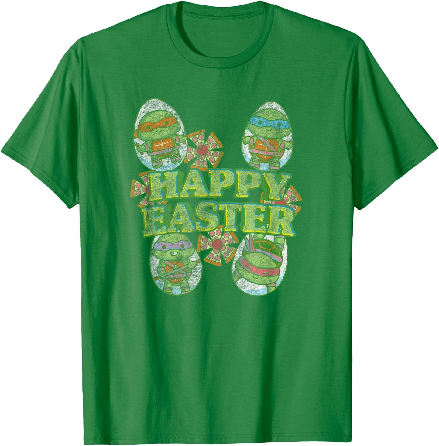 Teenage Mutant Ninja Turtles Happy Easter Turtle Eggs T-Shirt - T-Shirt | Irish Green